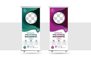 Modern Business Roll up Banner Design Template vector