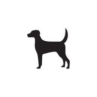 Creative simple Dog silhouette Style background vector