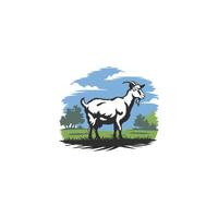 The Goat Style with white background vector