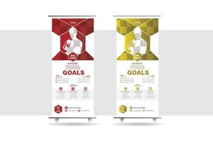 Creative Business Roll up Banner Design Template vector