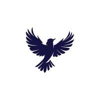 Simple Bird silhouette Style background vector