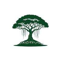 Creative simple Tree silhouette Style background vector