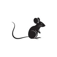 Rat silhouette Style with white background vector