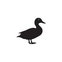 Creative Simple Duck Silhouette Style Template vector