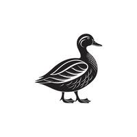 Duck Silhouette Style background vector