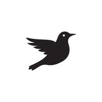The Bird Silhouette Style with white background vector