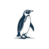 Creative Simple Penguin silhouette Style background vector