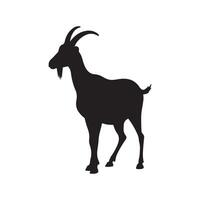 Simple Goat silhouette Style background vector
