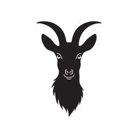 Creative simple Goat silhouette Style background vector