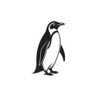 Creative Simple Penguin silhouette Style vector