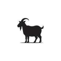 Creative simple Goat silhouette Style vector