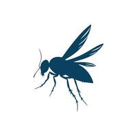 Simple Bee silhouette Style Template vector