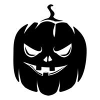 Scary Jack-o-lantern pumpkin Halloween vector