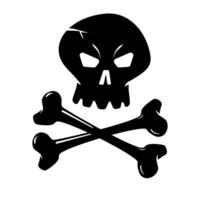 Skull And Crossbones Icon Illustration vector
