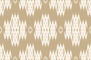 Hand-drawn Ikat geometric folklore ornament with diamonds. Tribal ethnic texture. Seamless striped pattern in Aztec style. Great for textiles, banners, wallpapers, and wrapping vector