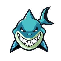 Shark Mascot. E-Sport Logo. Shark Attack. vector