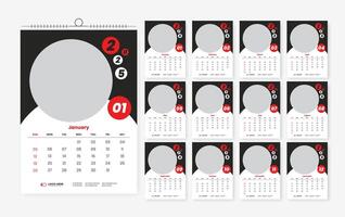 2025 calendar design vector
