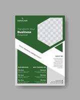 Corporate Business Flyer template. Modern and clean business flyer. vector