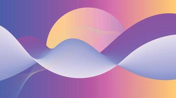 A colorful abstract image of waves and smooth gradient background vector
