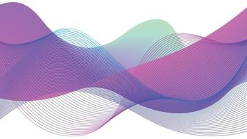 A Modern colorful abstract gradient image of waves and lines in white background vector