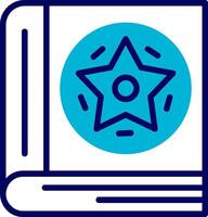 Spellbook Blue Mixed Icon vector