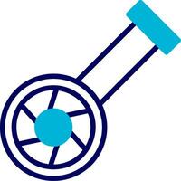 Fisheye Camera Blue Mixed Icon vector