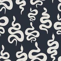 Magic pattern with esoterical mystical snakes vector