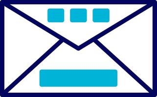 Mail Blue Mixed Icon vector