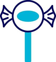 Lollipop Blue Mixed Icon vector