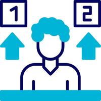 Opinion Blue Mixed Icon vector