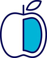 Apple Blue Mixed Icon vector