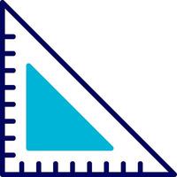 Triangular Ruler Blue Mixed Icon vector