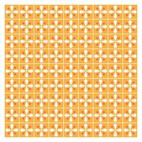 Orange and White Retro Tile Pattern vector