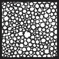 Abstract Symmetric Bubble Cluster Pattern vector
