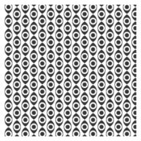 Black and White Oval Geometric Design vector