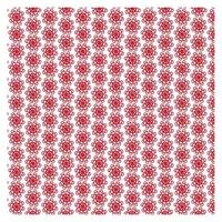 Red Floral Symmetric Repeating Pattern vector
