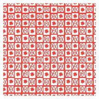 Red and White Grid Tile Pattern vector