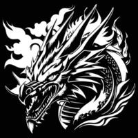 Wild dragon Design vector