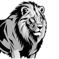 Wild calm lion Animal Design vector