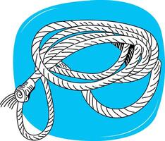 A rope on a blue background vector