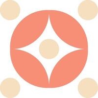 Abstract Geometric Design with Central Star Shape vector