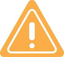 Warning Sign Icon in Yellow Triangle vector