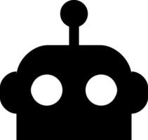 Minimalist and flat robot face vector