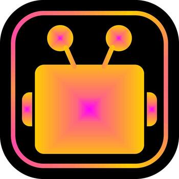 robot cara icono diseño vector