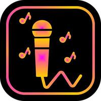 Karaoke Icon Design vector