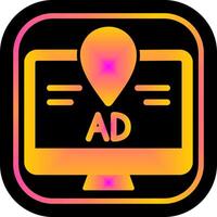 Ad Tracking Icon Design vector