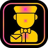 Mail Carrier Icon Design vector