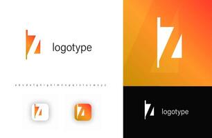 Abstract monogram letter Z in negative space style with minimalistic cutout letter design. Perfect for technology, corporate branding, and modern app identity. Clean geometric logo vector