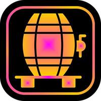 Wine Cask Icon Design vector
