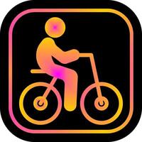 Person Biking Icon Design vector